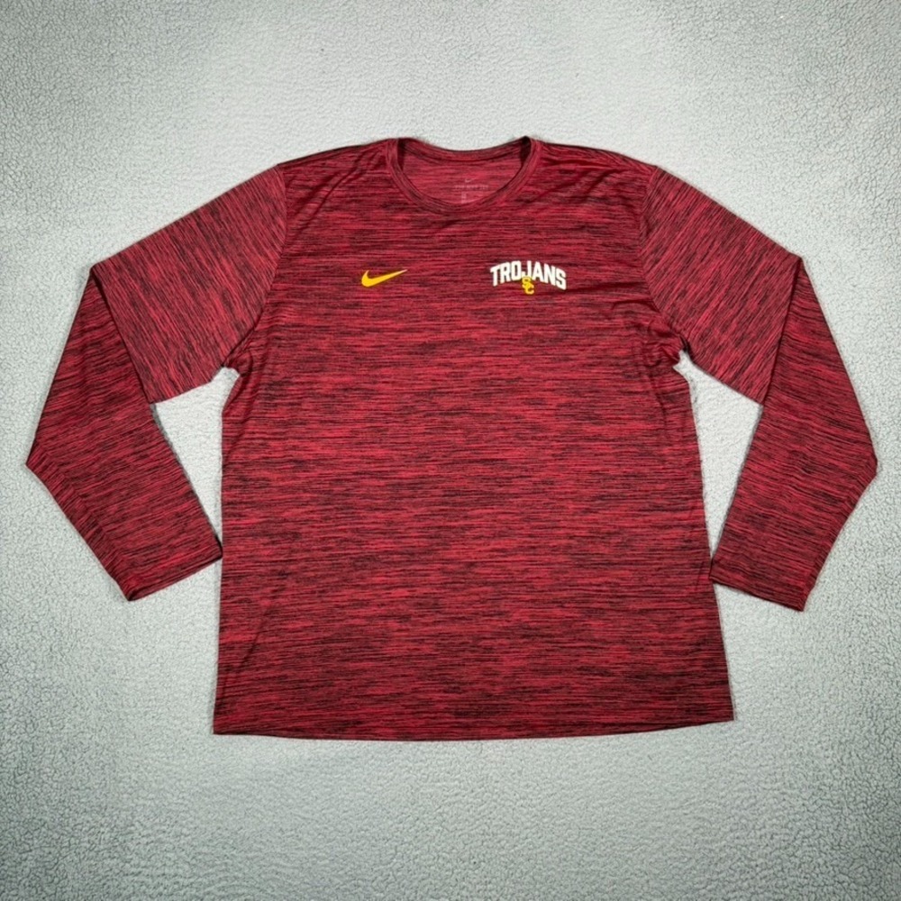 Nike Shirt Mens XXL Red USC Trojans University of Souther California Logo Tee